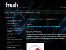 Tablet Screenshot of freshdentalhygiene.com